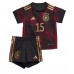 Camiseta Alemania Niklas Sule #15 Visitante Equipación para niños Mundial 2022 manga corta (+ pantalones cortos)